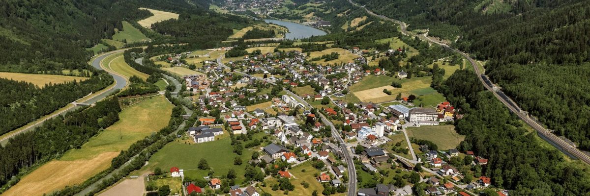 Mühldorf Ortskern aus der Vogelperspektive